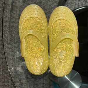 Old Navy Glittery Yellow Kids Sandals